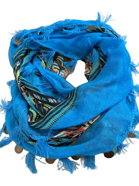 Staring at Stars blue boho scarf